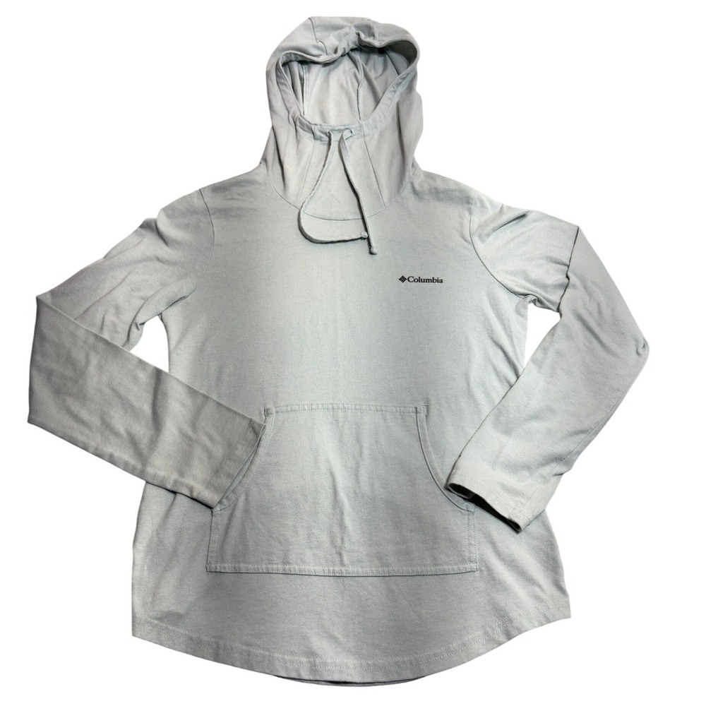 Columbia Hoodie Womens XS Light Blue Omni-Wick Pullover Sun Protection XK1170
